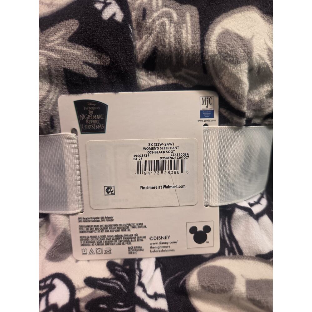 Disney The Nightmare Before Christmas Women’s Sleep Pants With Pockets Size 3XL - Picture 4 of 4